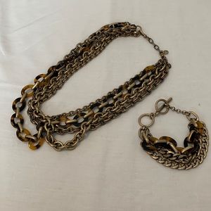 tortoise necklace and bracelet